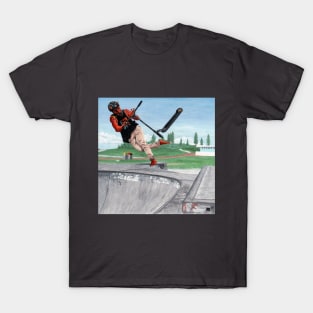 German Kobold Scooter Tricks Fantasy Artwork T-Shirt